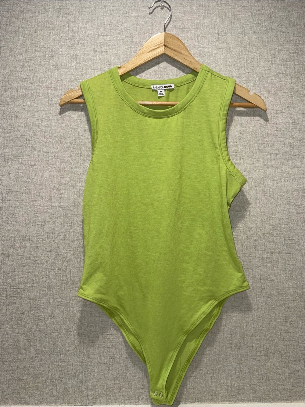{Fashion Nova} Lime Green Sleeveless Bodysuit